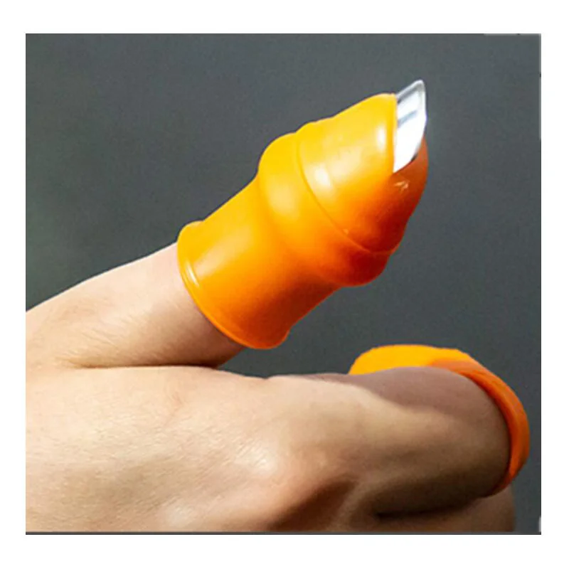 thumb knife for gardeners picking silicone thumb knife set