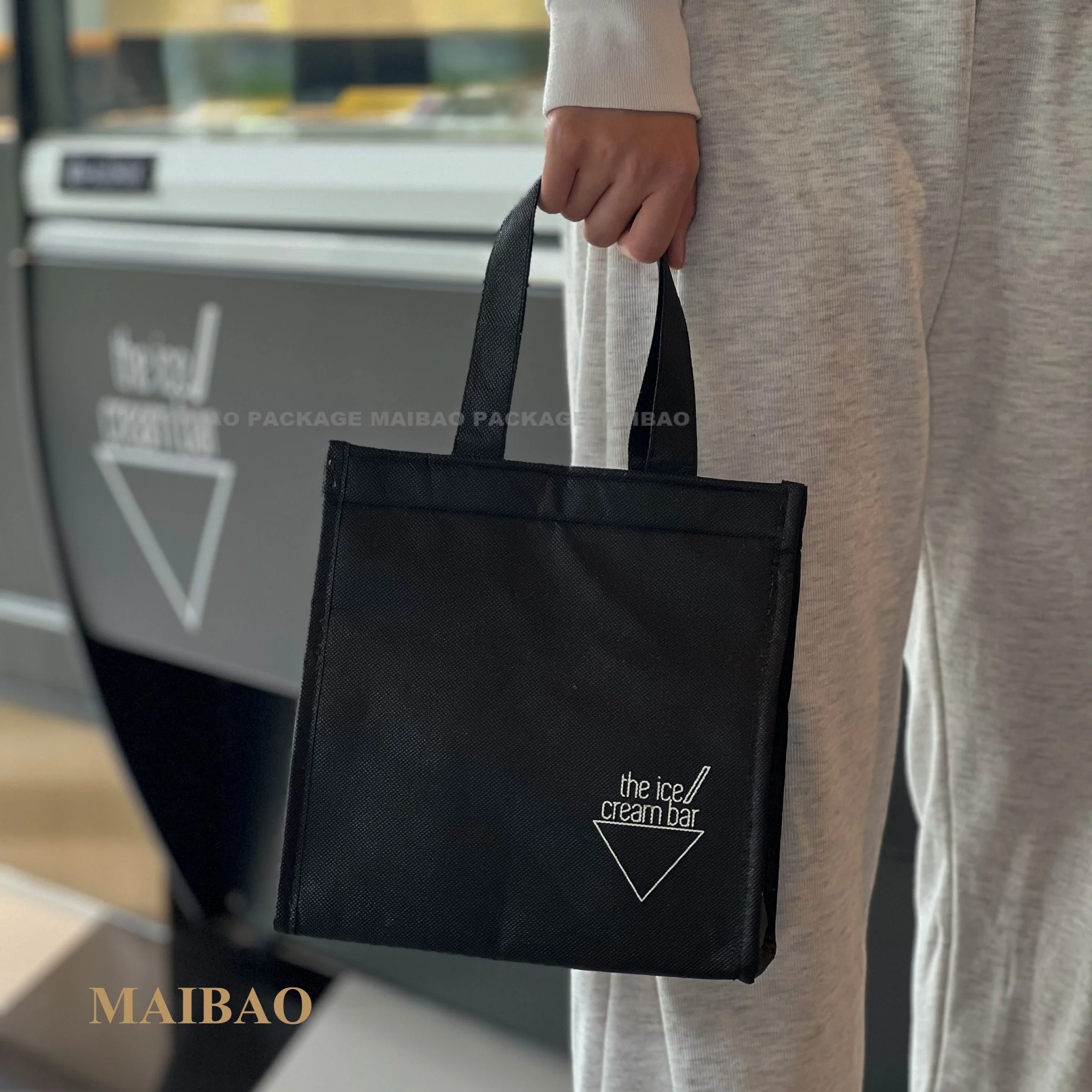 Hot Milk Tea & Ice Cream Catering Cooler Bag Disposable Insulated Aluminum Foil Tote Outdoor Distribution Industrial Use-food