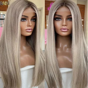 ombre 13X4 13X6 Lace Front Wigs Human Hair For Black Women Cuticle Aligned Virgin Hair Transparent HD Full Frontal Lace Wigs
