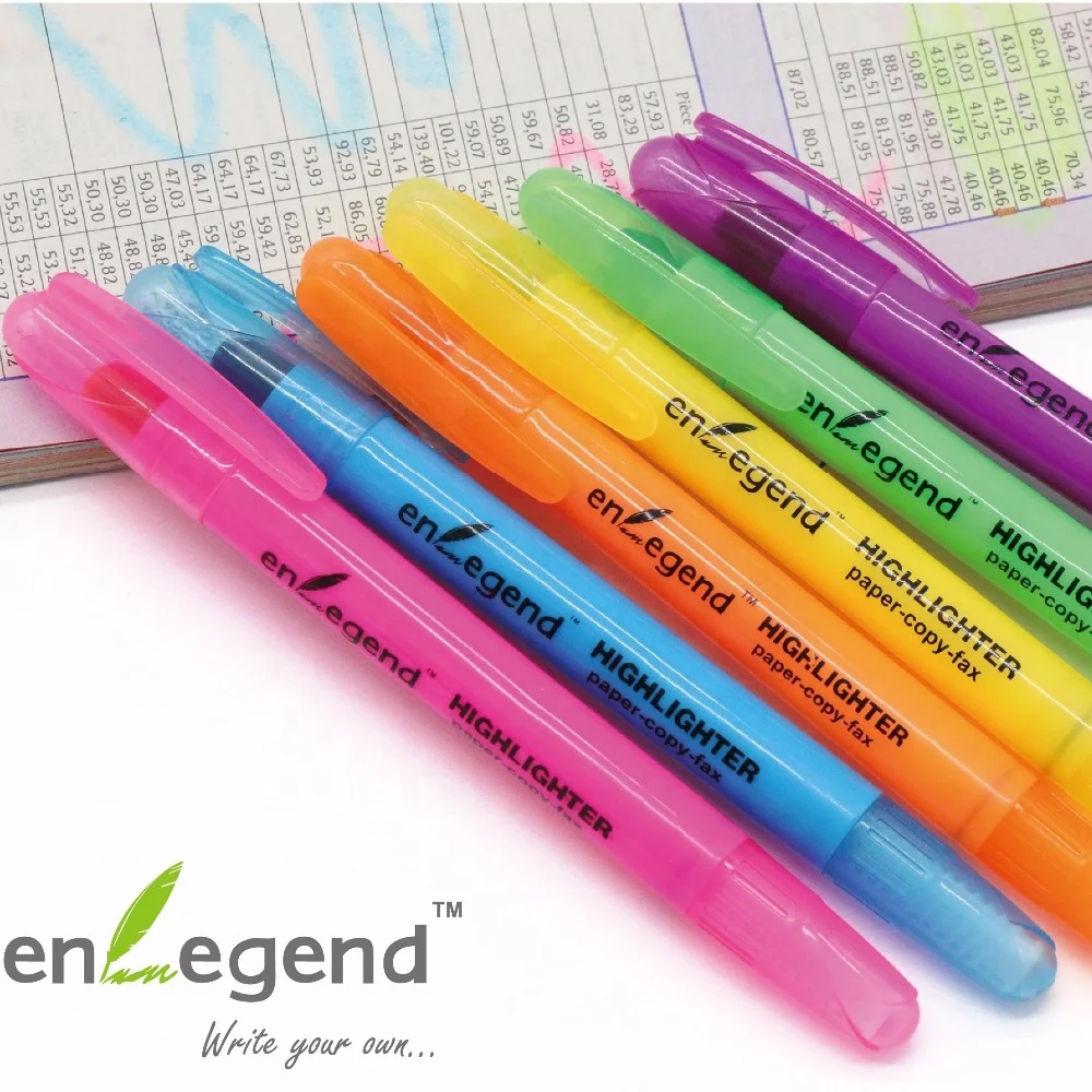 Hot Sale Solid Fluorescent Colorful Gift Wax Crayon Gel Highlighter Pen