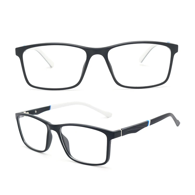 Square Type Eyewear Private Label TR90 Eyeglasses Frames Optical Glasses Mens