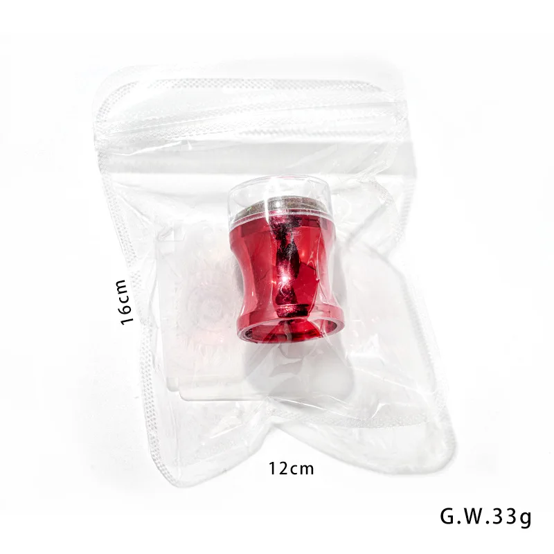 Nail Art Set Printing Tools Silicone Stamp Head 6 Colors Metal Body Silicone Nail Stamper