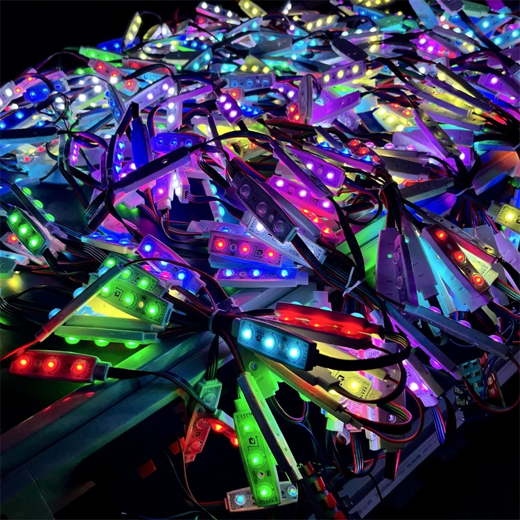 Полный цвет RGB Magic DMX SPI DC 12 В 0,72 Вт 3LED SMD 5050 высокое качество IC полноцветный RGB светодиодный модуль