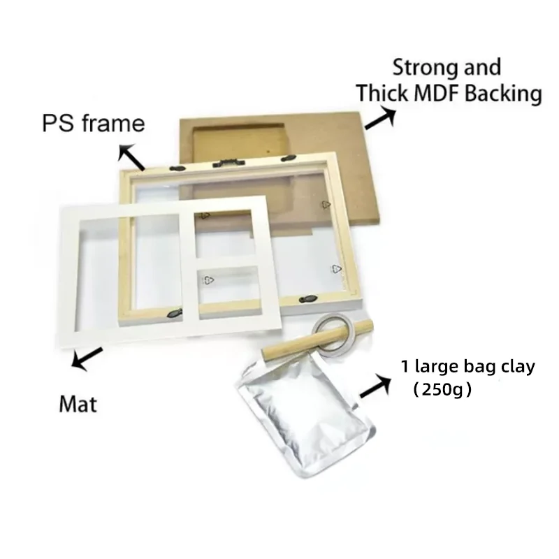 2022 baby handprint footprint my first year handprint baby clay handprint kit baby hand and footprint kit