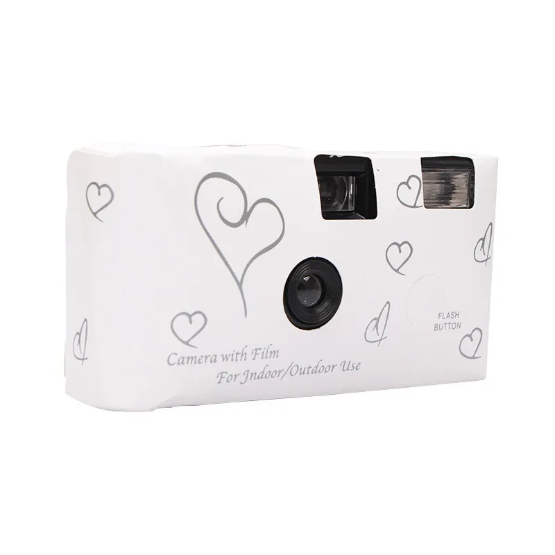 Factory Wholesale Customized OEM 35mm Disposable Film Camera Cheap Wedding Disposable Camera with 12/17/27 Film Rolls With Flash