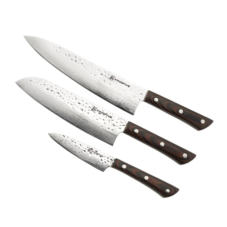 Набор кухонных ножей из Дамаска