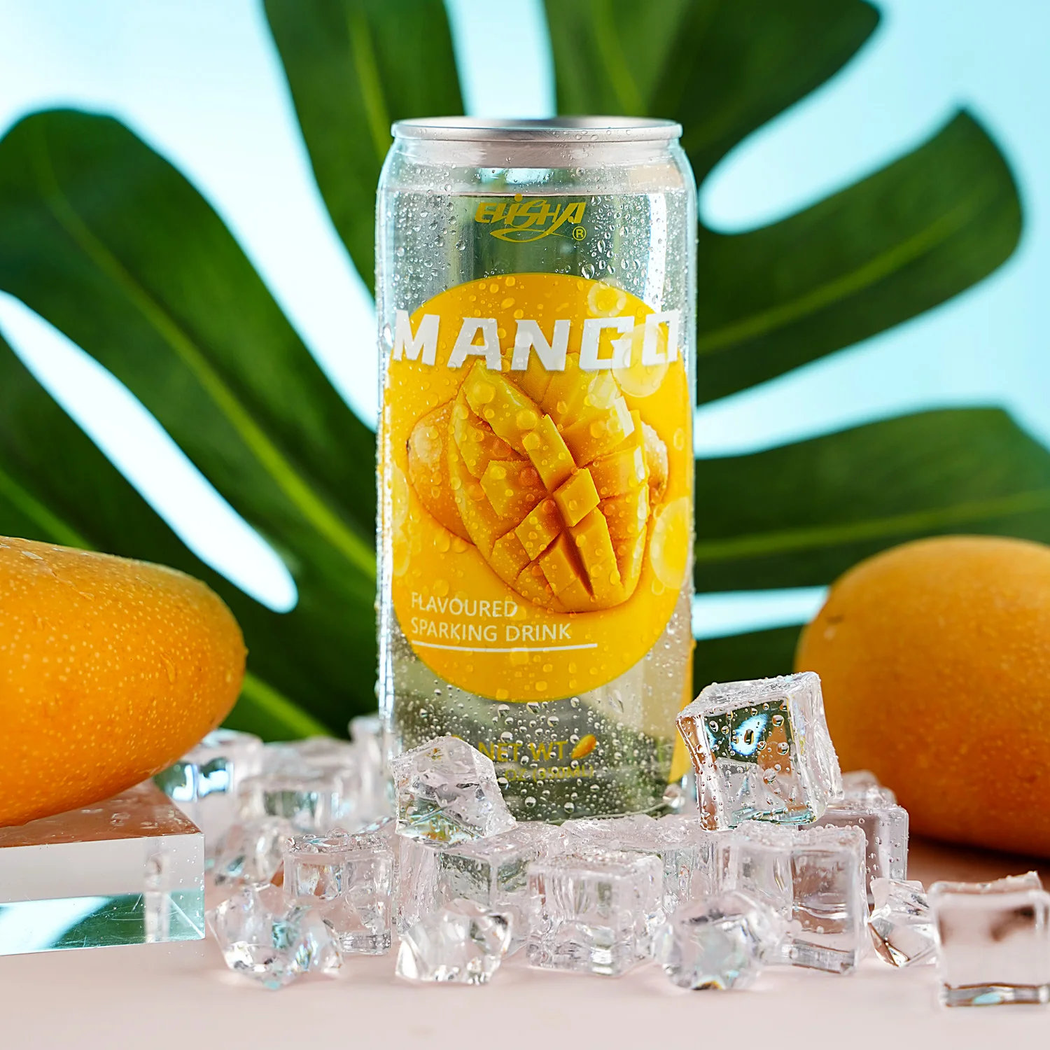 Private Label Brands 350ml PET CAN Mango Flavor soft drink