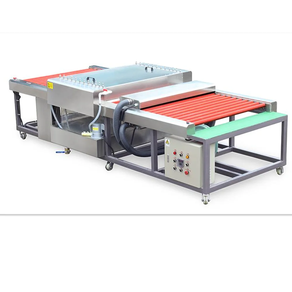 1600mm 1800mm horizontal Glass Making Machine Glass Washing Heating Drying Machine