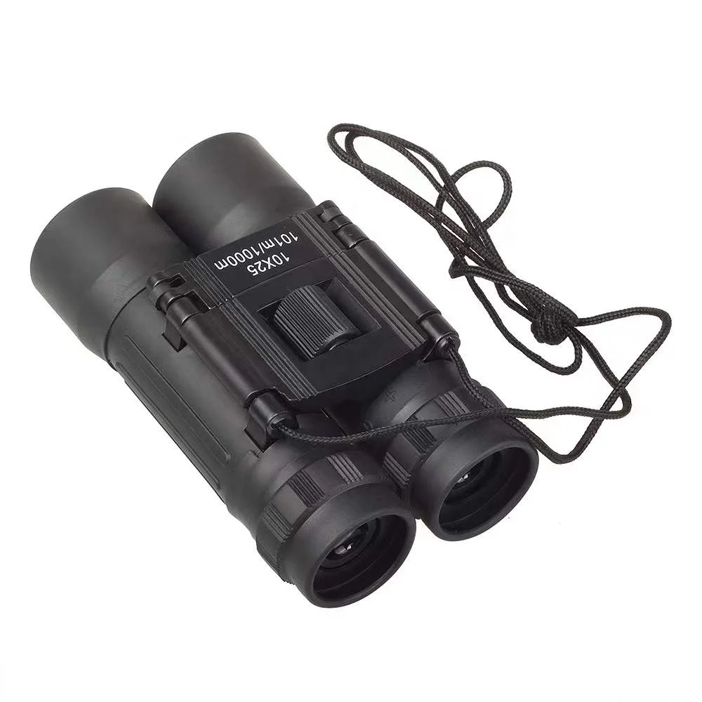 10x25 Folding Binoculars HD Vision FMC Lens Coating 101m/1000m Long Range Compact Mini Binocular Foldable Telescope
