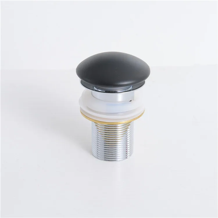 P-01 pop up drain with white ceramic cover for bathroom sink strainer basket basin stopper