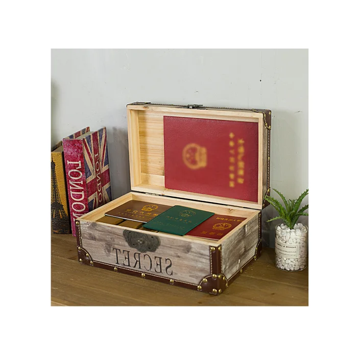 three sets of interlocking storage boxes of wood Database