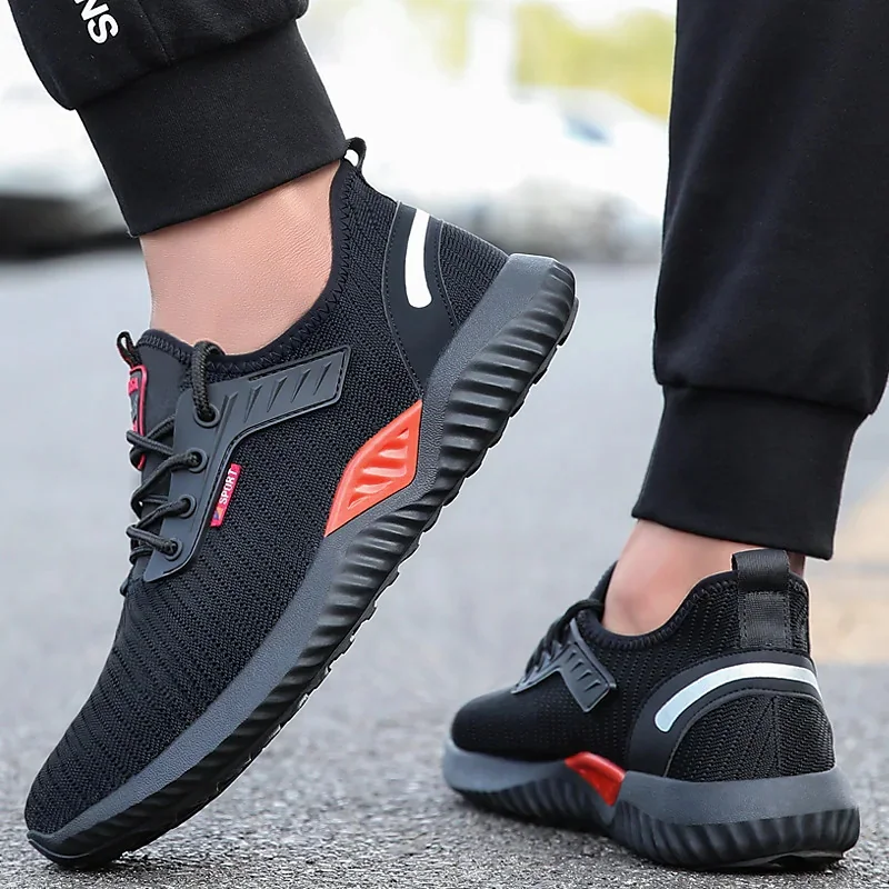 Indestructible Anti-Smashing Steel Toe Shoes for Men Lightweight Safety Work Shoes