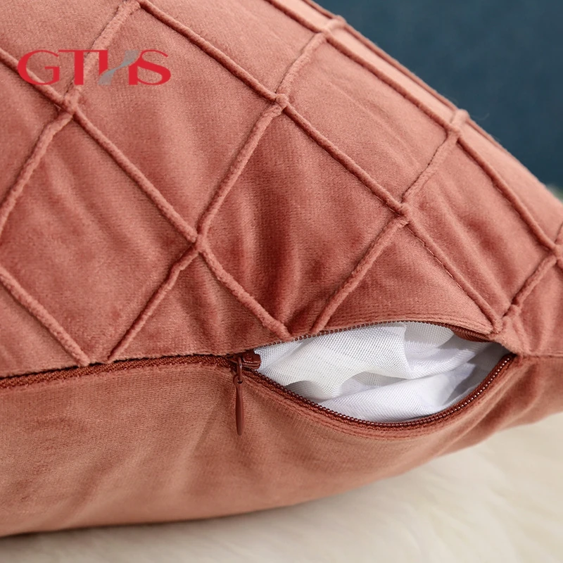 Custom Tufted Throw Pillow Covers Home Decor Pillows Promotion Household Cushion Cover Sofa 100% Satin Silk Polyester Pillowcase