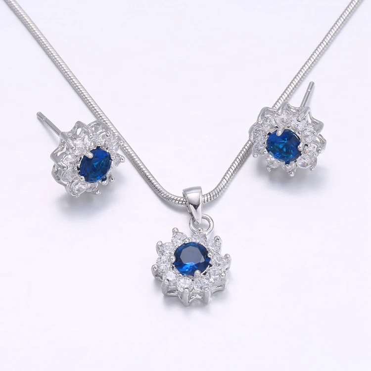 New Noble Elegant Jewelry Set Women Colorful Zirconia Jewelry AAA Women Wedding Classic Jewelry Set