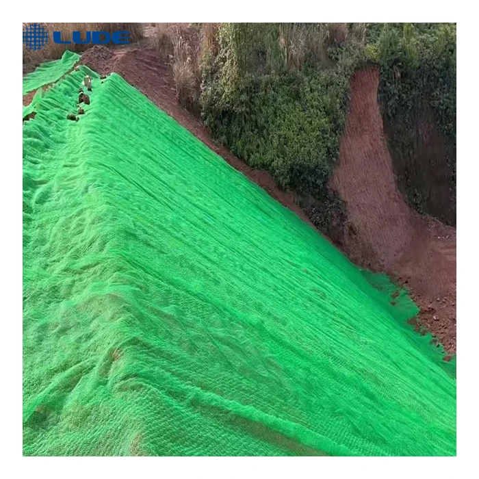Высокая прочность на растяжение 3D geonet коврики для защиты склона rockfall