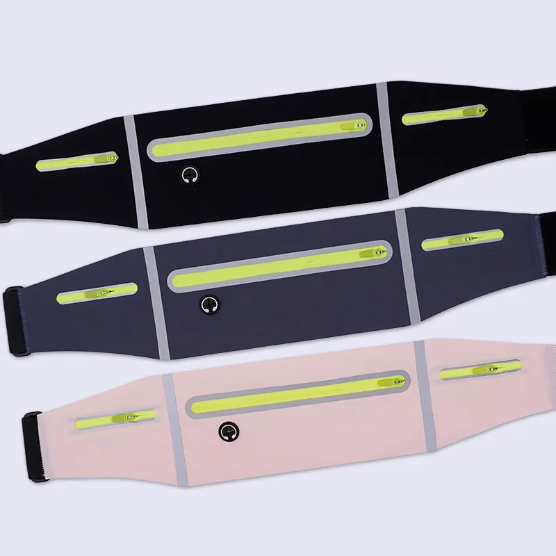 Sports Running Waist Pack Marathon Fitness Waist Pack Ultrathin Belt Multifunctional Waterproof Cell Phone Bike Waist Bag