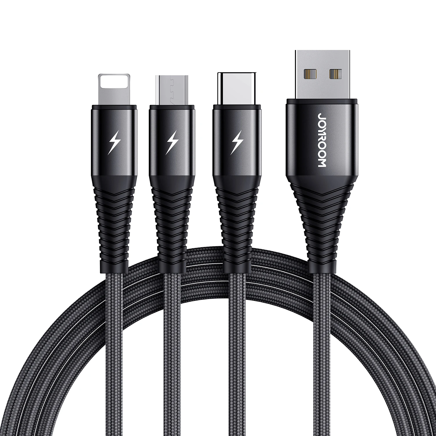 
Joyroom High Quality Usb Cable 3 In 1 Mobile Phones Usb Cable Manufacturer Wholesale Custom 3A Phone Charging Cable For Iphone 