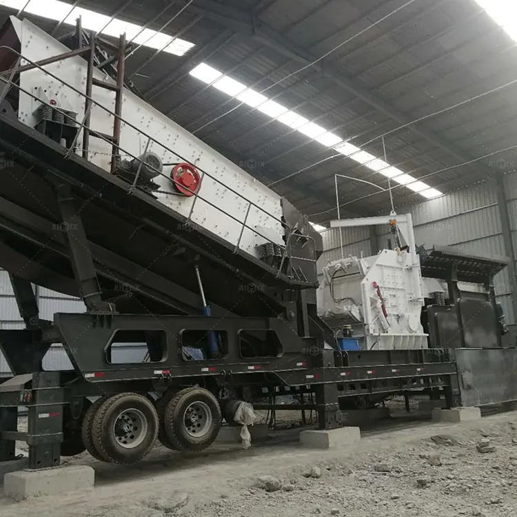 3in 1 Portable Mobile Impact Jaw Rock Stone Crushing and Screening Plant