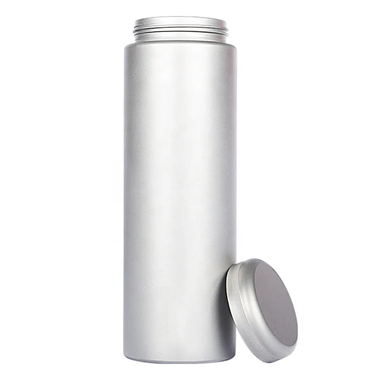 New portable hot water titanium cup 300/400/600ml outdoor water bottle with full sandblasted pure