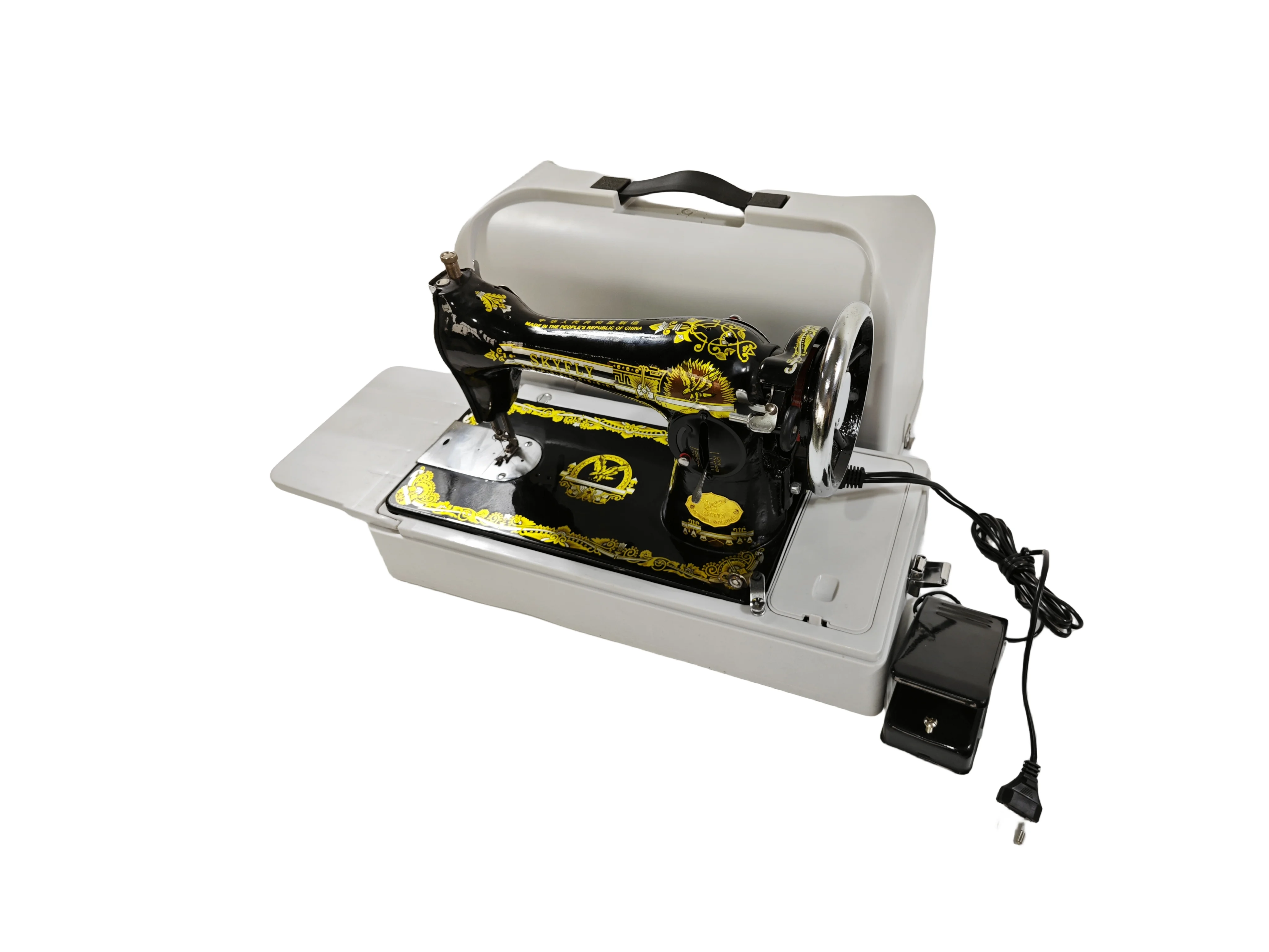 Made in China Household Electric Thick Desktop Portable Pedal Small Sewing Machine Old-fashioned Sewing Machine