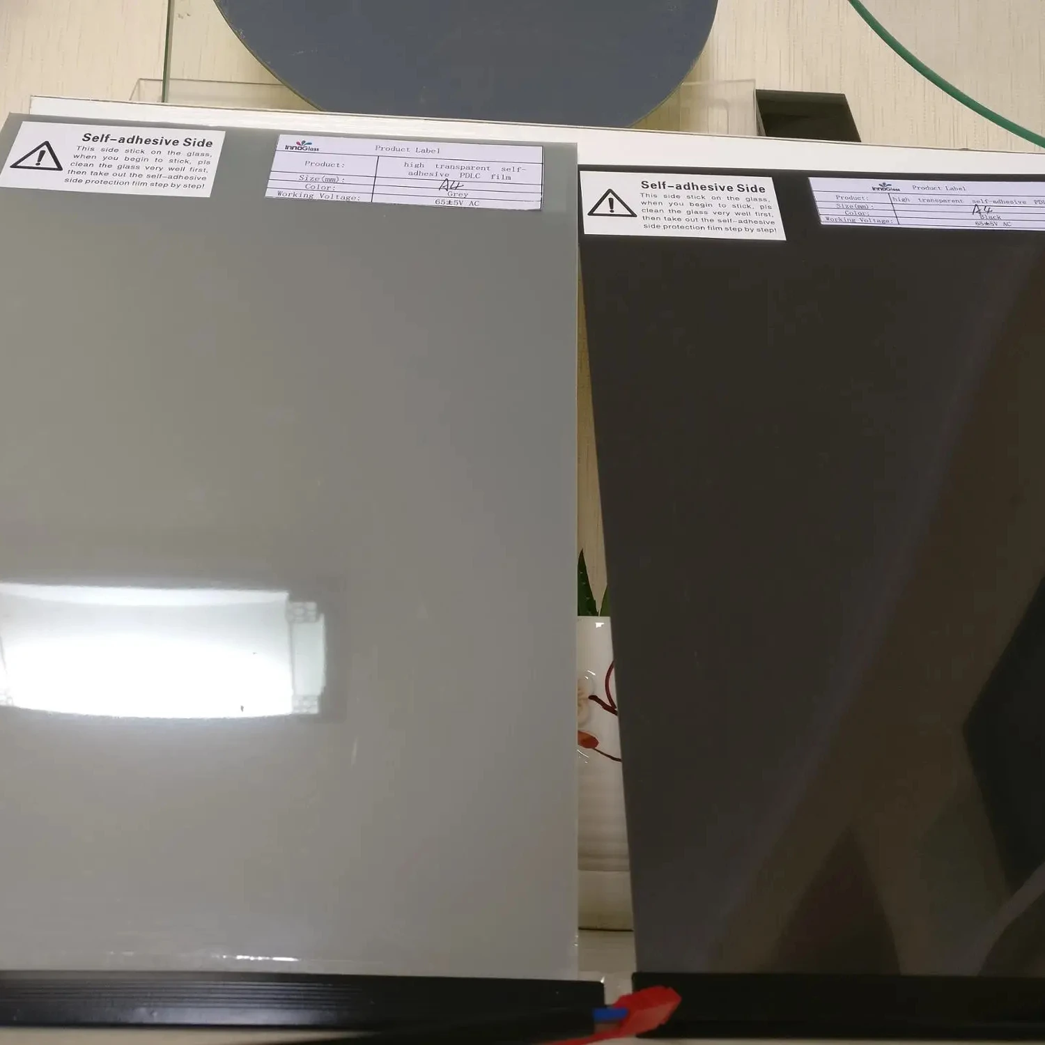 The most popular 0.28mm Electrochromic Window Film / Smart Glass Film with Self Adhesive