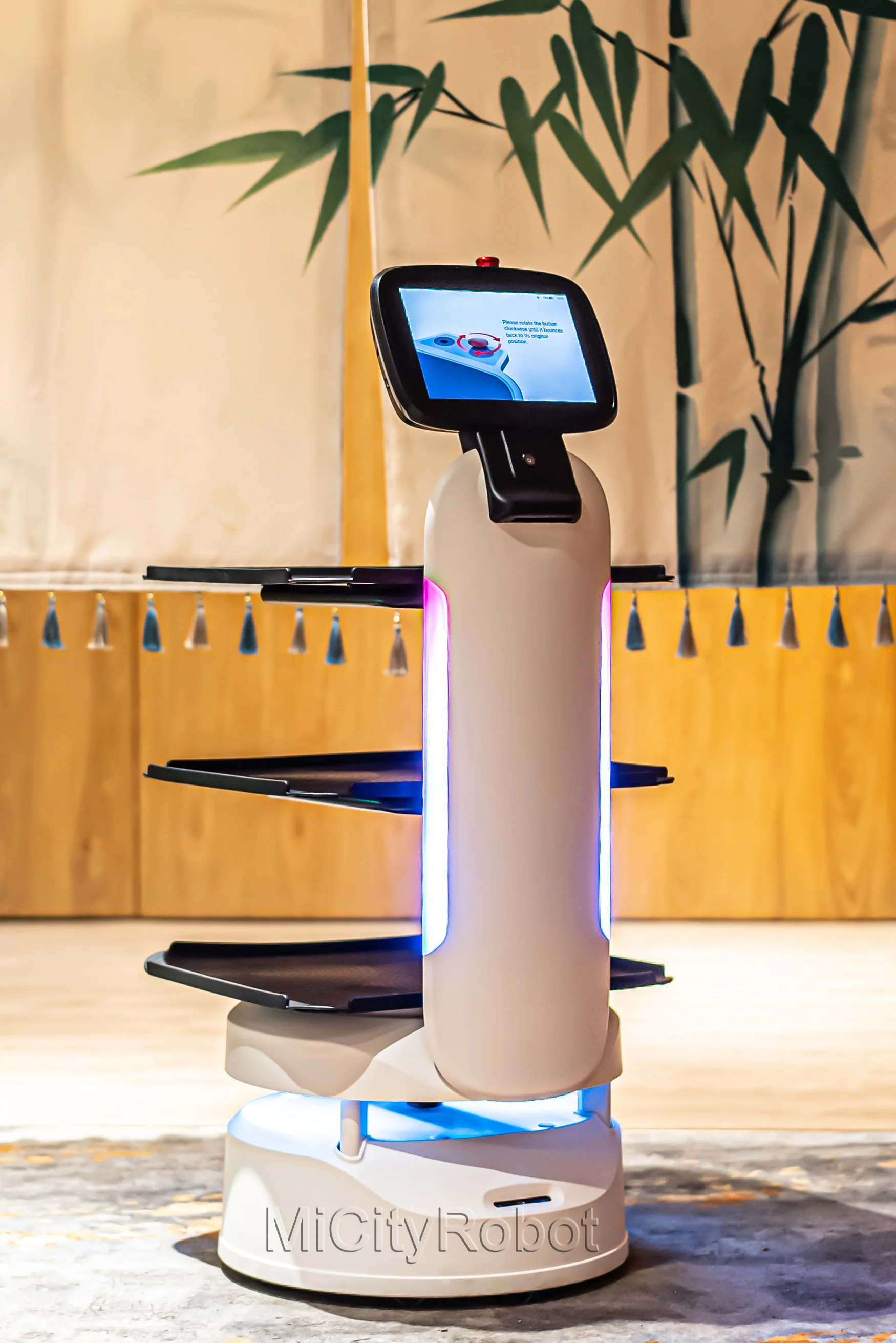 Robot Server for Hotel Restaurant Dish Recycle Service Restaurant Trolley Food Delivery Robot Food Delivery Service Robot