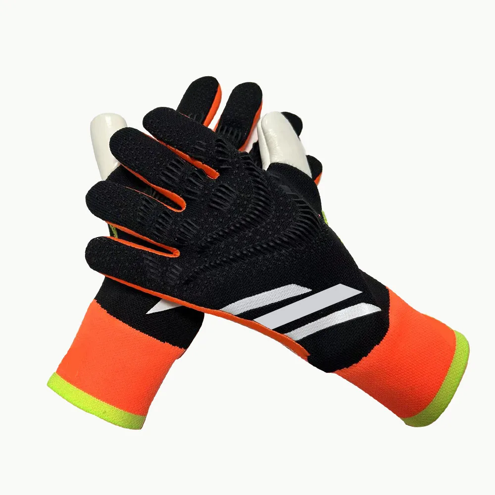 Professional Nylon Soccer Goalkeeper Gloves Protect Latex Knitting Football Gloves Guantes De Arquero Futbol