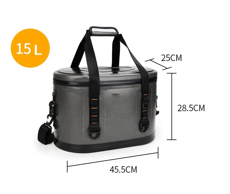 Collapsible Large TPU 60 Can Leak proof Waterproof Insulated for Ice Golf Road Trip Buckets Soft Portable Cooler Tote Bag