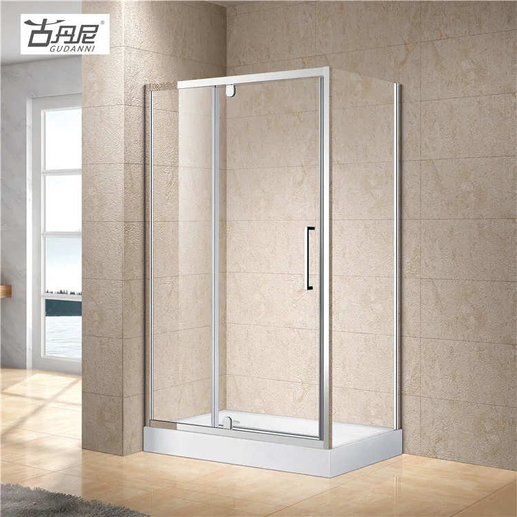 Bathroom shower cabin prefab tempered glass sliding shower room