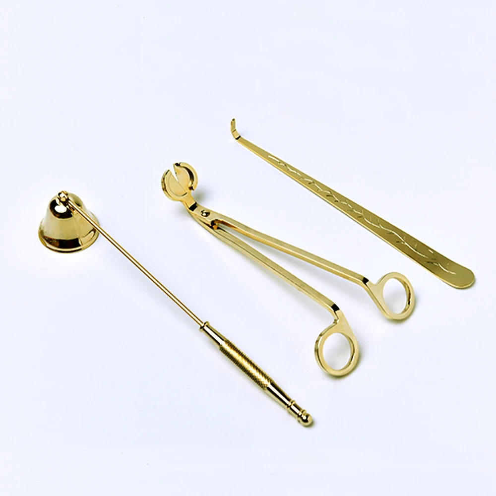 Wholesale Custom Accessories Scissors Tool Cutter Care Set Black Candle Wick Trimmer Kit