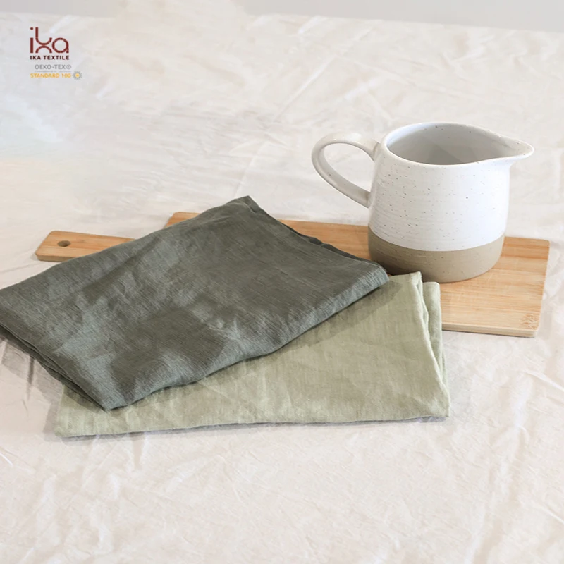 Eco-friendly Soft Blank Plain Commercial Custom Made Digital Printing Embroidered Linen Tea Towels with Logo