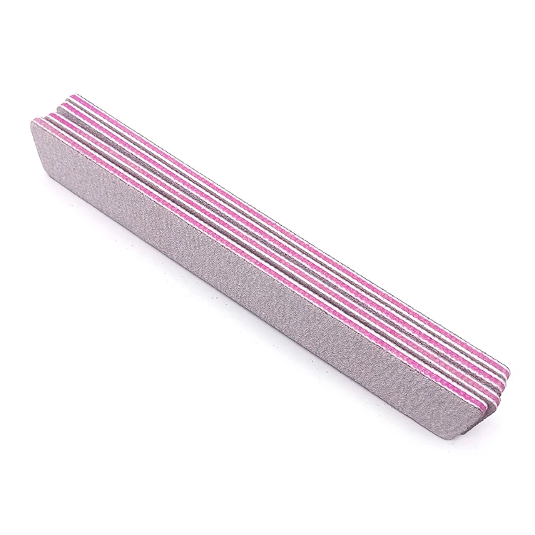 Logo customized rectangle zebra 100 180 grit nail files