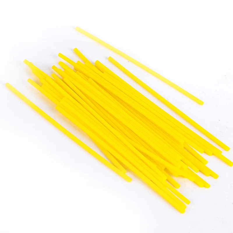 4X100MM Colorful PP plastic lollipop sticks Clear Candy sticks