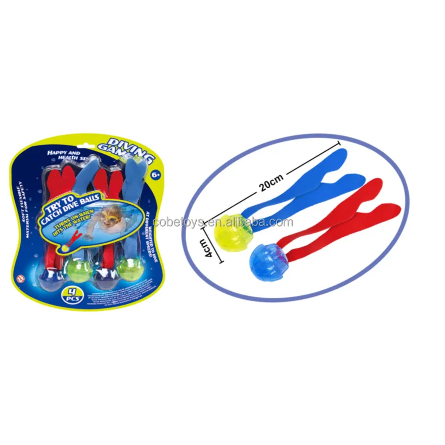 2022 Best seller water sport game toy diving ball with light for kids