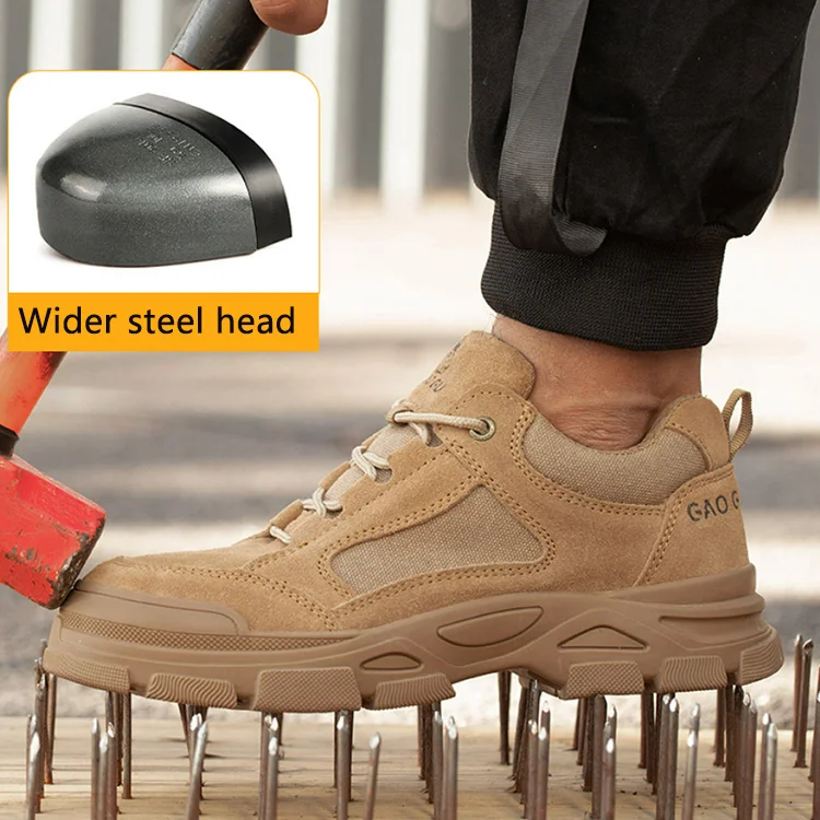 Light Weight Welding Industrial Men Work Boots Price Cut Steel Toe Safety Shoes For  Men Breathable Lightweight Safety Shoes