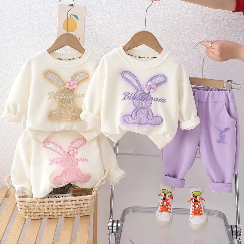 Cute Baby Girls Clothing Sets Spring Autumn Toddler Girls Clothes Kids Tracksuit For Girl Suit Children Clothing