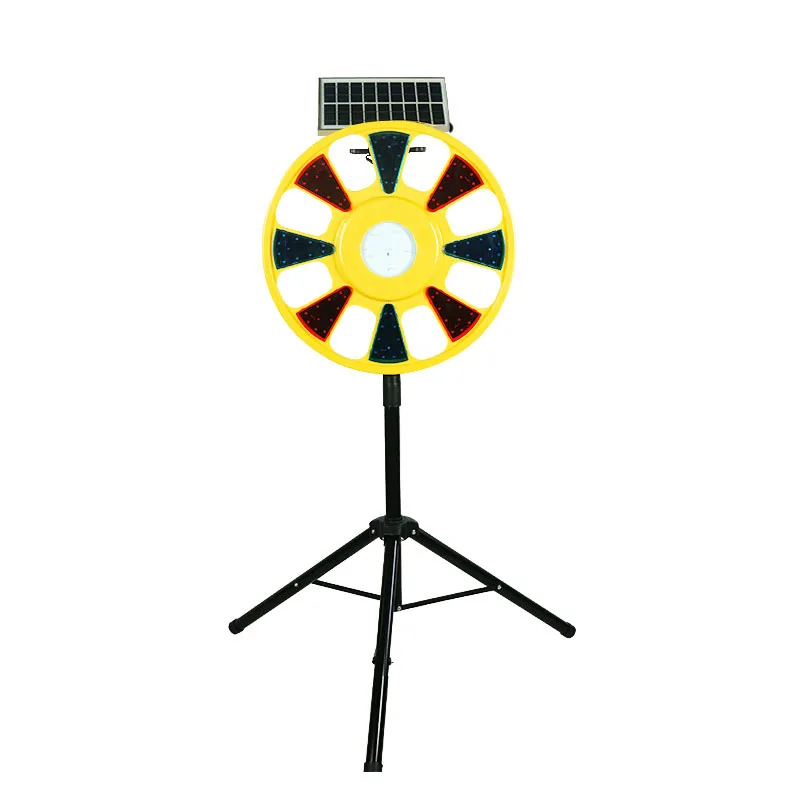 solar power construction site led warning light traffic road safety rotation flashing warning beacon light