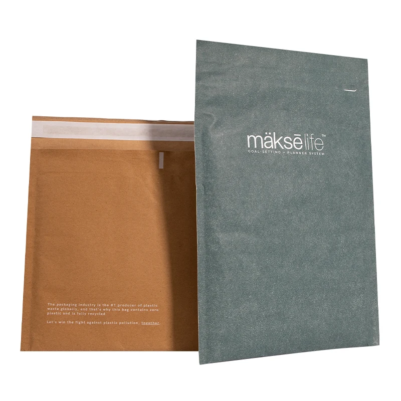 Compostable Padded Kraft Paper Express Envelope Biodegradable Shockproof Mailing Bags Shipping Honeycomb Mailers