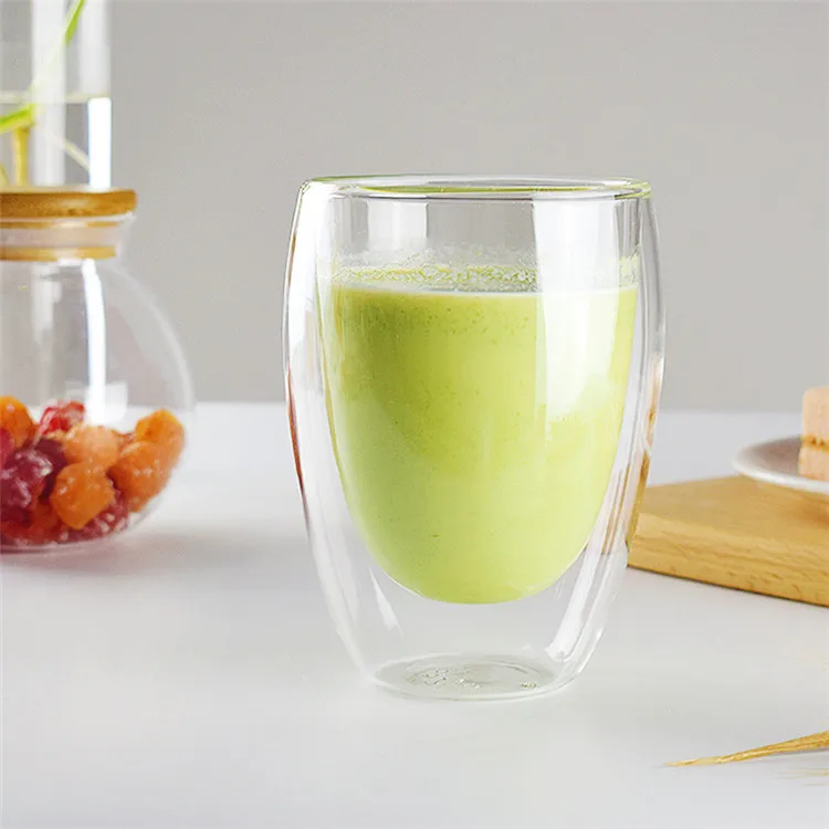 Borosilicate Hand Made Colored Double Wall Glass Cup/shot Glass 100ml Transparent Modern Coffee Mugs Support 24 Hours Online >10