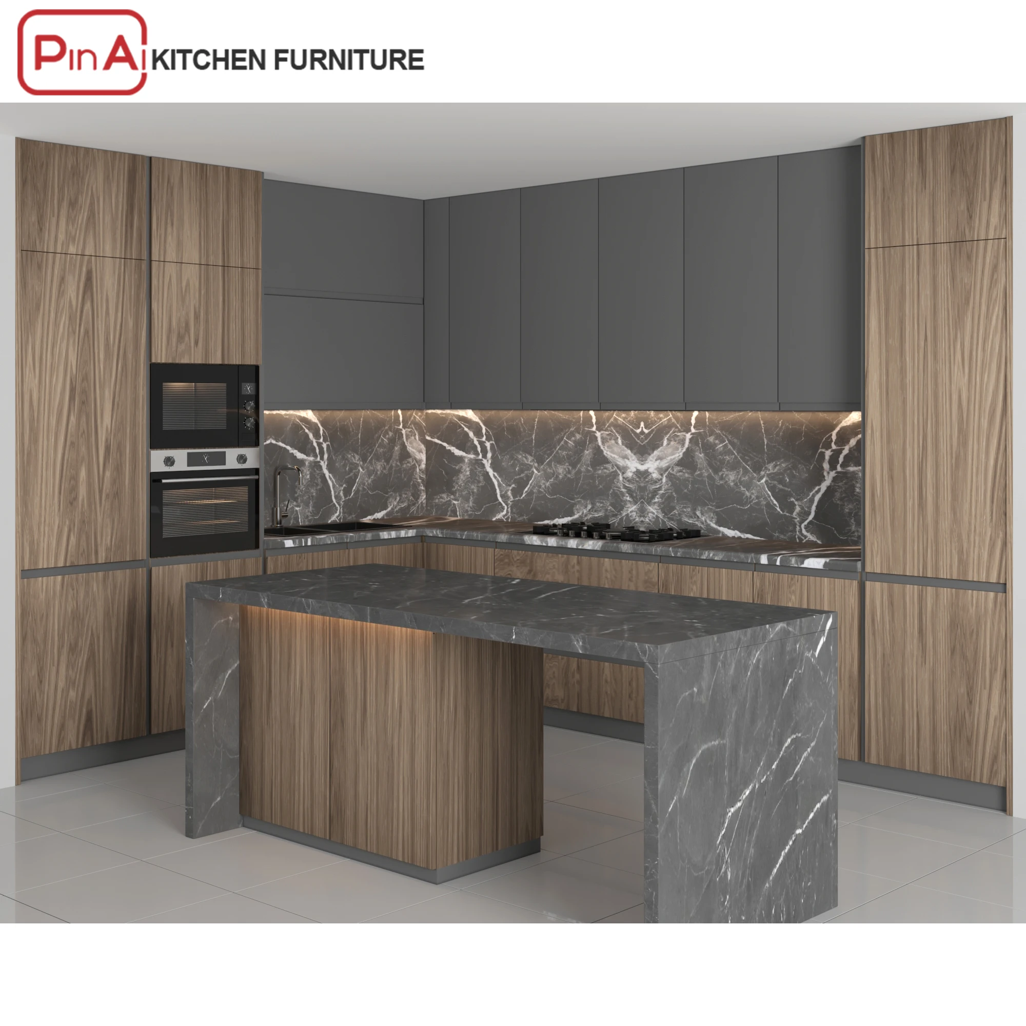 PINAI home furniture whole set for kitchen island  wood mini kitchen cabinet manufacturer furniture kitchen