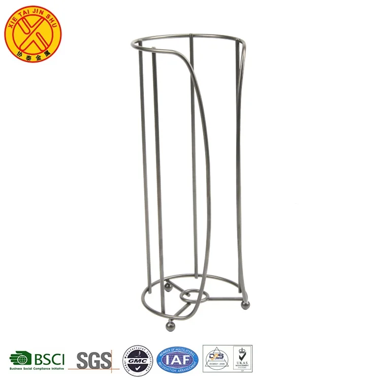 Hot Sale Customized Unique Stainless Steel Corner Upright Toilet Paper Holder