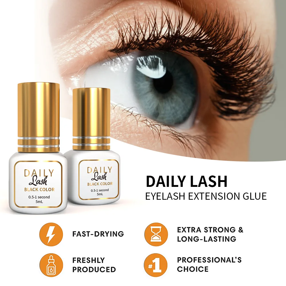 Daily Professional Mini Clear Fast Drying Lash Glue Custom Eyelash Glue Private Label Waterproof Adhesive Eyelash Extension Glue