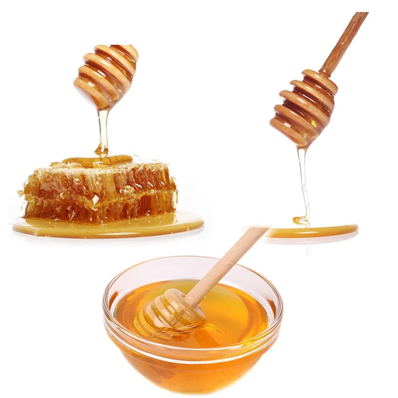 
Mini Wooden Honey Stick Honey Spoon / Dipper 