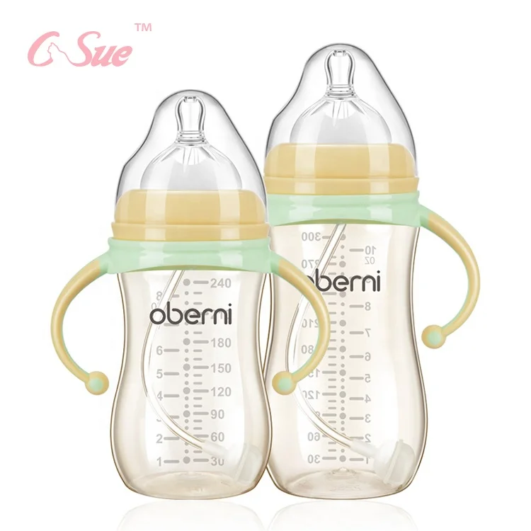 Baby products for sale 240ml/300ml milk bottle baby care product feeding bottle wholesale baby wide neck PPSU feeding bottle