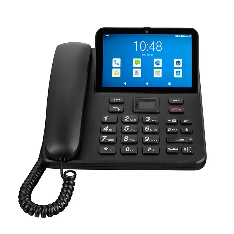 4G Call Android 10 AI visual Smart desk phone LTE 5 inch Video Telephone Android Desktop Phone for Hospital and Healthcare Use (1600373450317)