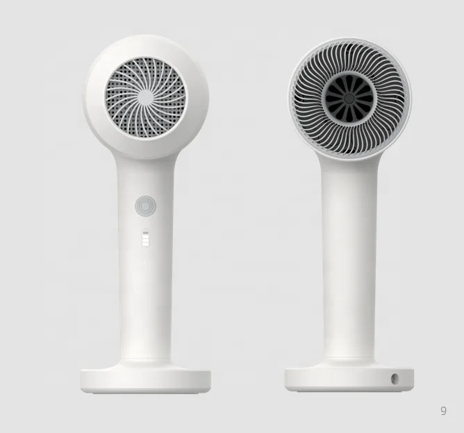 Kingstyle hot selling 600w Ionic rechargeable cordless wireless hair dryer