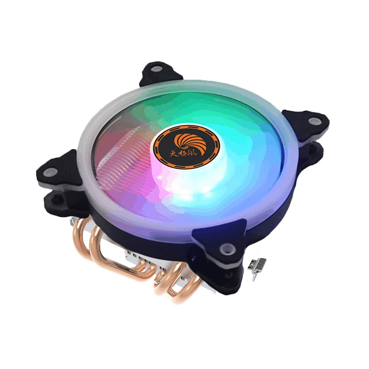 Радиатор Gpu медной тепловой трубы Intel Lga со светодиодным вентилятором