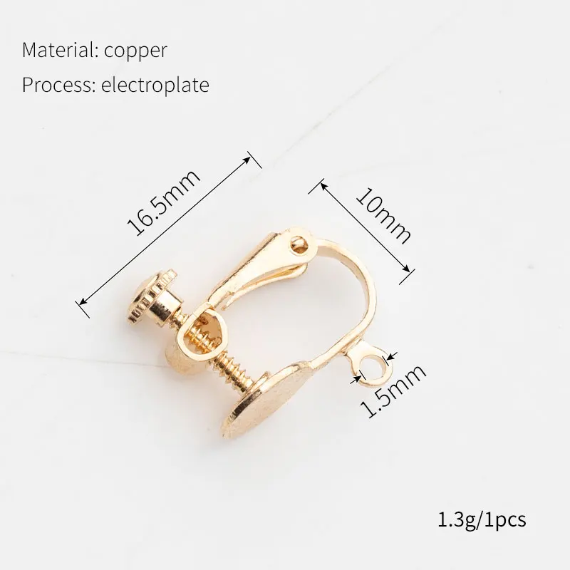 Wholesale fashion copper earrings U-shaped gold plated clip on earrings Converter plated cartilage clip on earrings