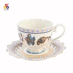 Sanhuan elegant fine porcelain ceramic 200cc cup and 148mm saucer for daily use
