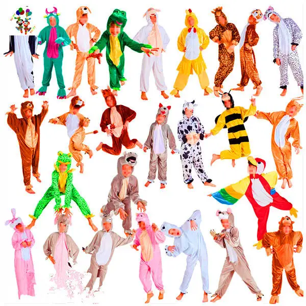 Unisex Adults and Kids Fancy Dress Pajamas Animal Party Costumes